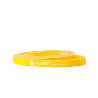 Pure 2Improve Widerstand-Fitnessband Leicht, gelb, 101,6x1,3x0,45cm