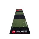Pure2Improve Puttingmatte Golf, Schwarz/Grün/Rot, 5 m x 65 cm