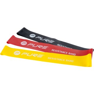 Pure 2Improve Pure 2Improve Widerstandbänder Set , weich(gelb),medium(rot) und fest(schwarz), 35x5cm